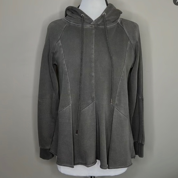 Anthropologie/Pilcro Hooded Peplum Sweatshirt - Picture 1 of 5